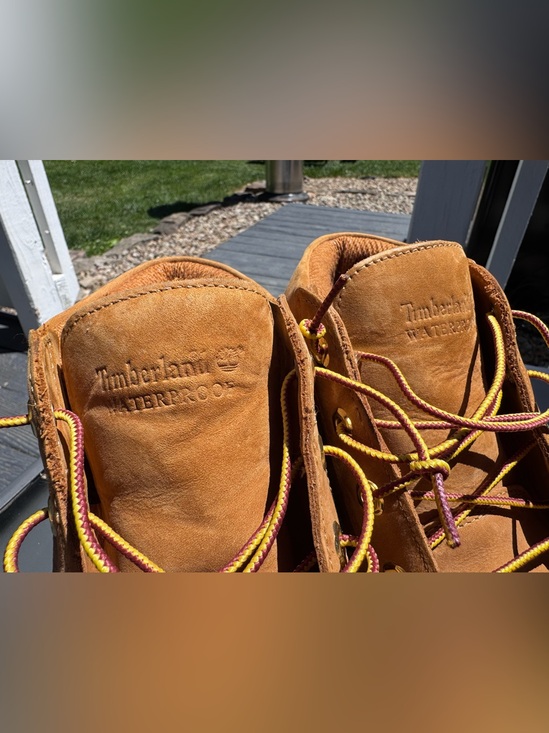 Timberland Men\'s Wheat Nubuck Work Boots size 9.5